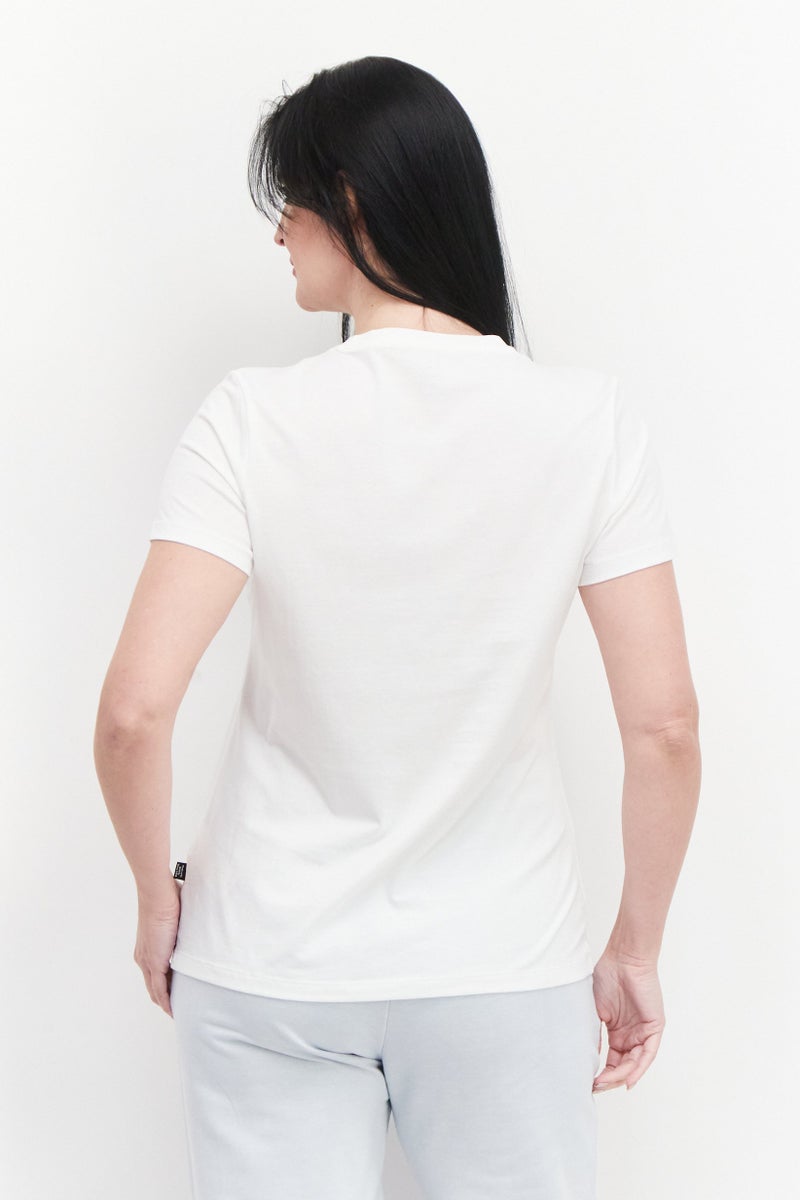 PUMA Women Sportswear Fit Short Sleeve Training T-Shirt, White  - Image 4