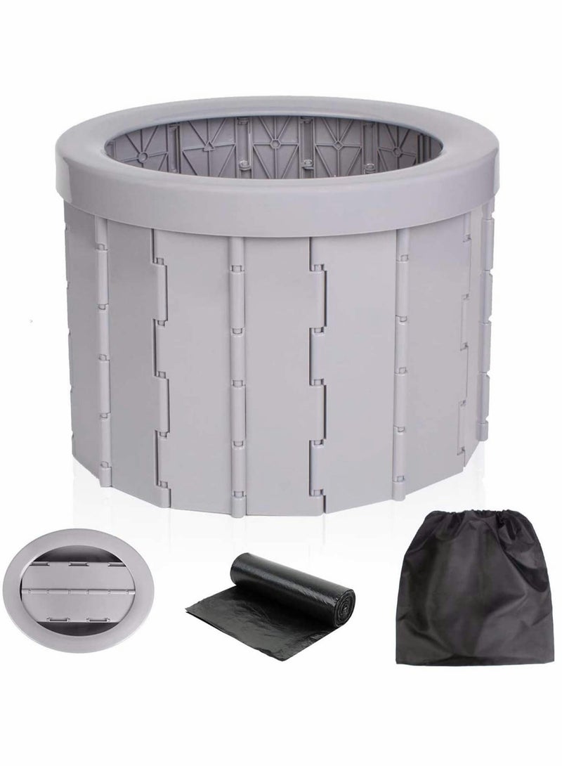 SOLARAE Folding Portable Toilet for Car, Portable Toilet for Camping, Outdoor Commode Toilet Seat, Hiking, Long Road Trips, Traffic Jam, Washable, Sturdy - Image 5