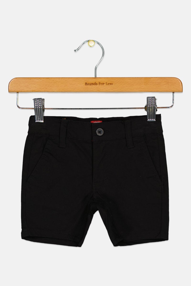 Levi's Toddlers Boy Solid Chino Shorts, Black - Image 1