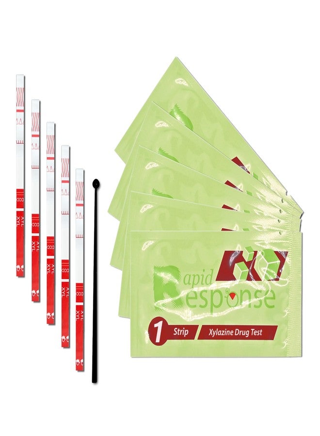JLB Rapid Response 2.0 Xylazine Test Strips-5 Pack - Detects Xylazine in Liquid & Powder Including Cocaine - Fast, Accurate, and Easy to Use, Harm Reduction & Overdose Prevention - Image 1