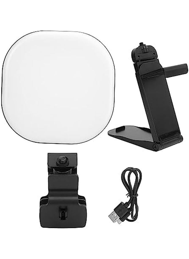 Adjustable Portable LED Selfie Light with 5 Colors for Live Streaming Video Conferencing ABS Material - Image 1