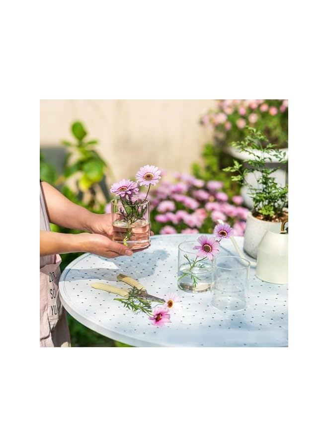 The Bros 6Pack Glass Cylinder Vases, Clear Flower Vase,Tall Glass Flower Vases, Table Flowers Vase, Hurricane Floating Candle Holder for Table Centerpiece Wedding Home Decor - Image 5