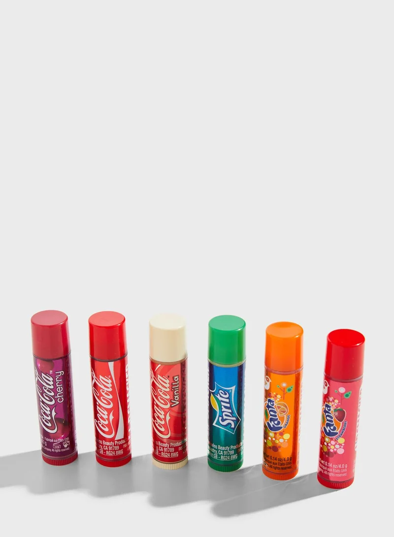 LIPSMACKER 6 Pack Coca Cola Lip Balm