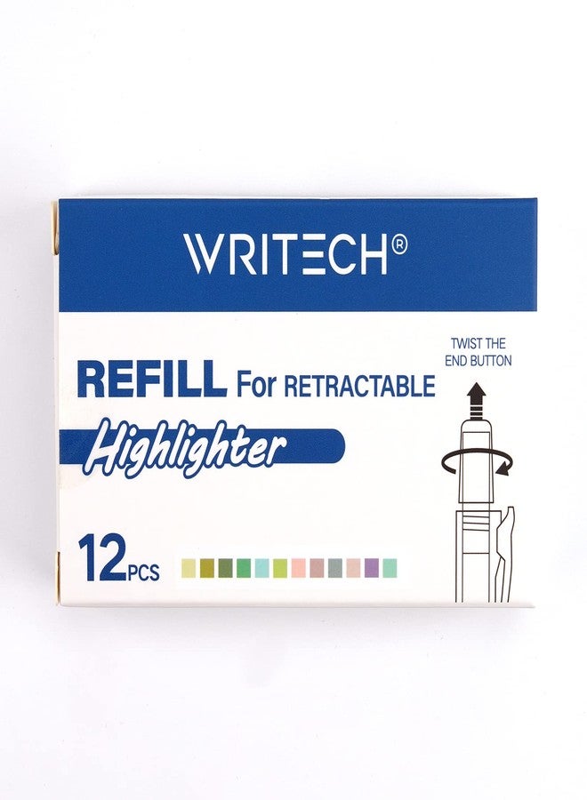 WRITECH عبوات إعادة تعبئة أقلام التظليل من WRITECH، 12 قطعة، ألوان محايدة متنوعة - Image 5