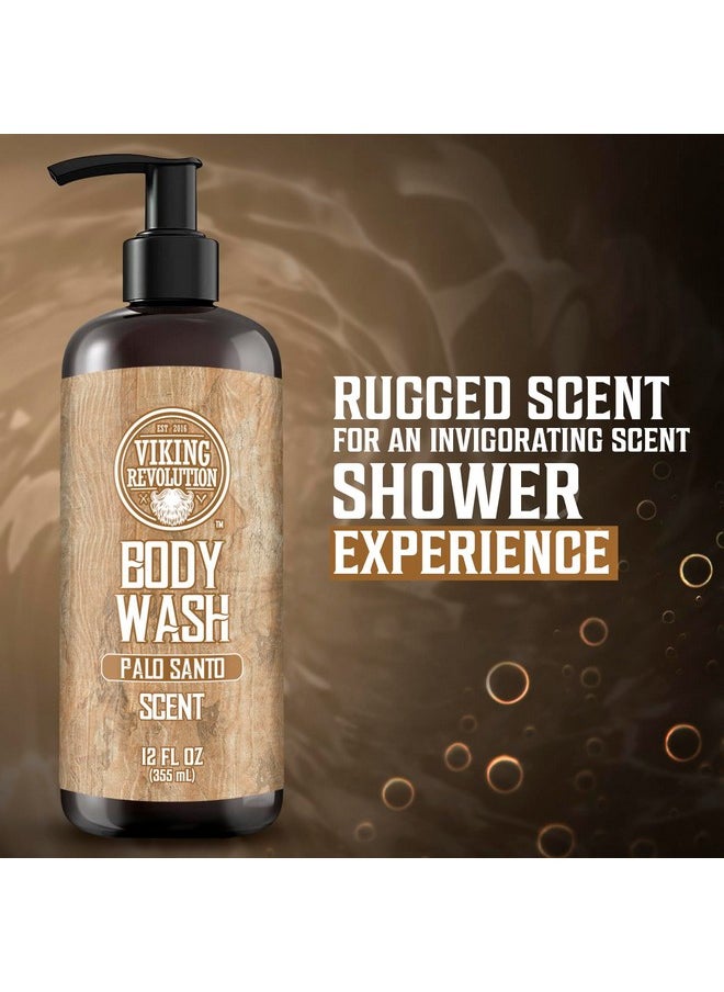 Viking Revolution Viking Revolution Palo Santo Body Wash for Mens Shower Gel - Moisturizing Mens Body Wash with Vitamin E and Aloe Vera - Shower Gel Body Wash Men (12 Fl Oz, Pack of 1)  - Image 5
