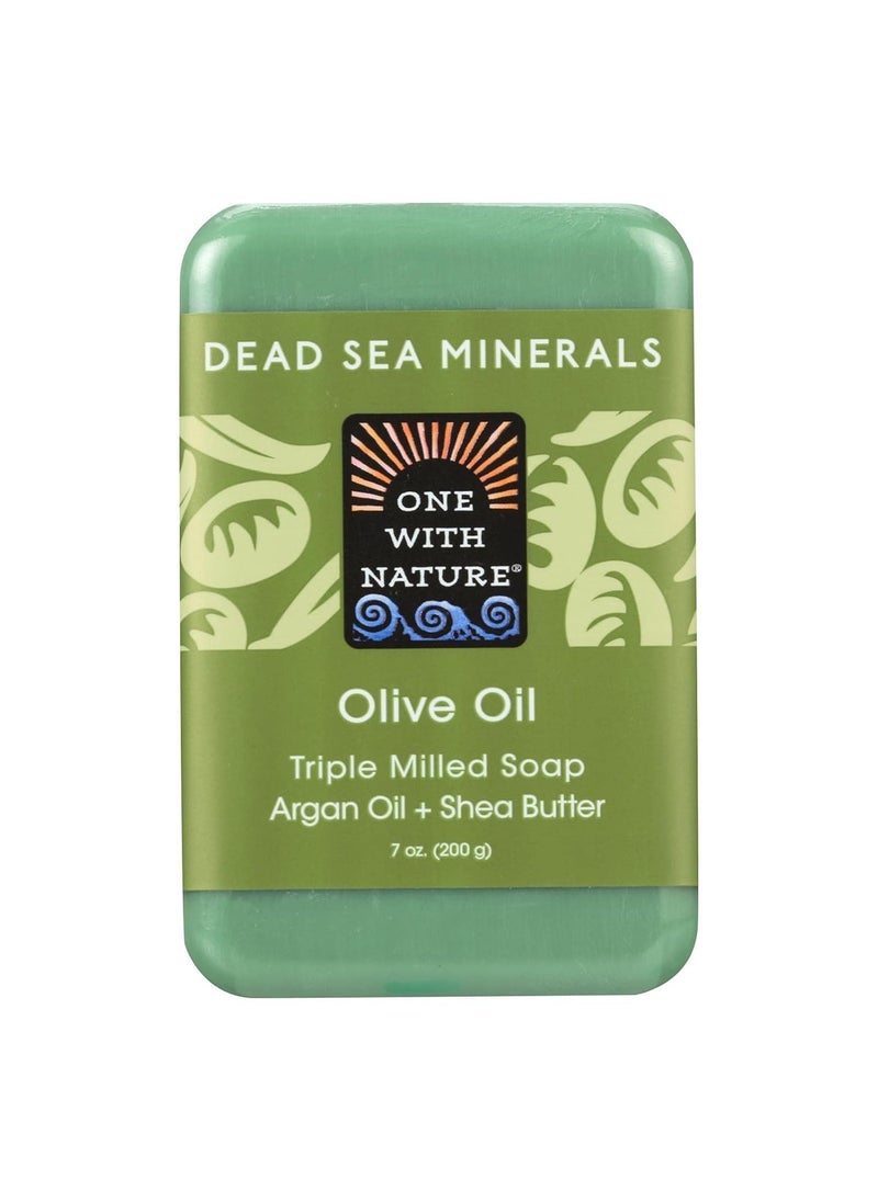 ONE WITH NATURE - One With Nature Olive Oil Dead Sea Mineral Soap 7 Ounce Bar - Image 1