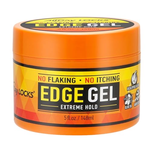 AllDay Locks Edge Gel (5 oz) | Extreme Hold, Moisturizing Edge Control Smoother | Eucalyptus, Rosemary, Olive Oil | No Frizz, Flakes, or Grease | Sleek 'n Slay Edge & Baby Hairs | 5 oz - Image 1