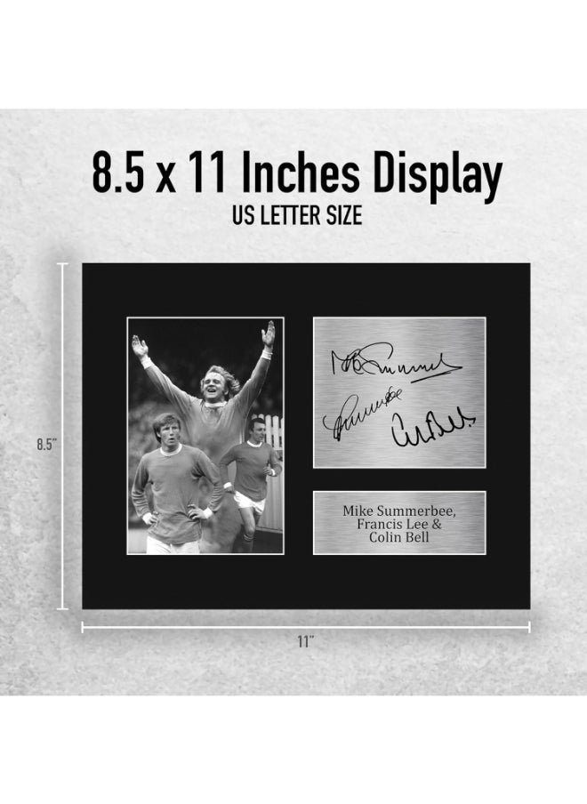 HWC Trading HWC Trading Mike Summerbee, Francis Lee & Colin Bell Manchester City Man City Gifts Printed Signed Autograph Picture for Football Fans and Supporters  - Image 2