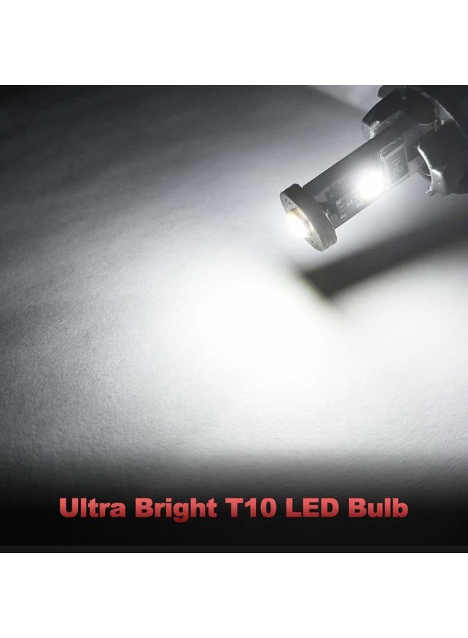 Yorkim 194 Led Bulb Canbus White Error Free 3-SMD 2835 Chipsets, T10 Interior Led For Car Dome Map Door Courtesy License Plate Trunk lights with 194 168 W5W 2825 Sockets Pack of 10 - Image 4