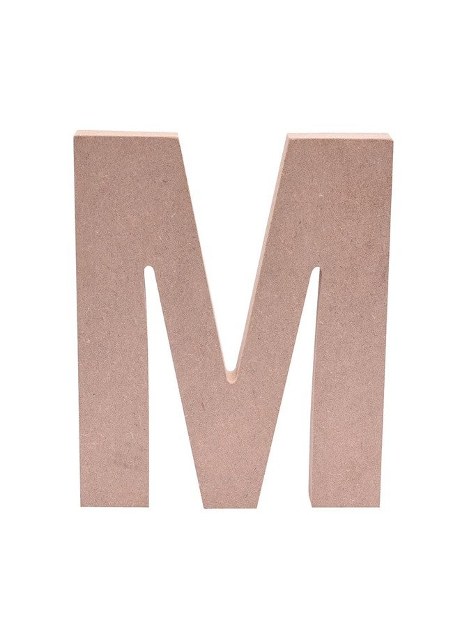 حرف M من خشب MDF - 6.7 بوصة × 6 بوصة