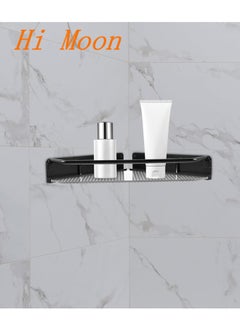 Hi Moon Acrylic Organizer Holder Kitchen Shelves Bath Storage Double Shelf Adhesive Wall Mounted Home Storage & Organization
,Black  - Image 4