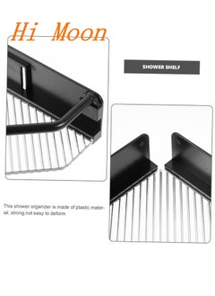 Hi Moon Acrylic Organizer Holder Kitchen Shelves Bath Storage Double Shelf Adhesive Wall Mounted Home Storage & Organization
,Black  - Image 5