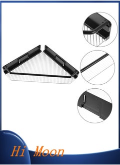 Hi Moon Acrylic Organizer Holder Kitchen Shelves Bath Storage Double Shelf Adhesive Wall Mounted Home Storage & Organization
,Black  - Image 1