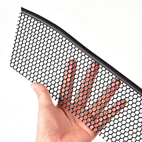 AggAuto Car Vent Mesh Compatible With 2020-2023 Chevy Corvette C8, 4Pcs Aluminum Alloy Honeycomb Hole Automotive Radiator Grill Mesh Set, Auto Body Bumper Front Outer&Inner Grille - Image 5