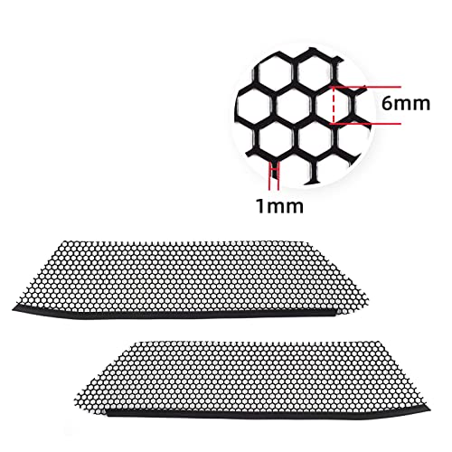 AggAuto Car Vent Mesh Compatible With 2020-2023 Chevy Corvette C8, 4Pcs Aluminum Alloy Honeycomb Hole Automotive Radiator Grill Mesh Set, Auto Body Bumper Front Outer&Inner Grille - Image 4