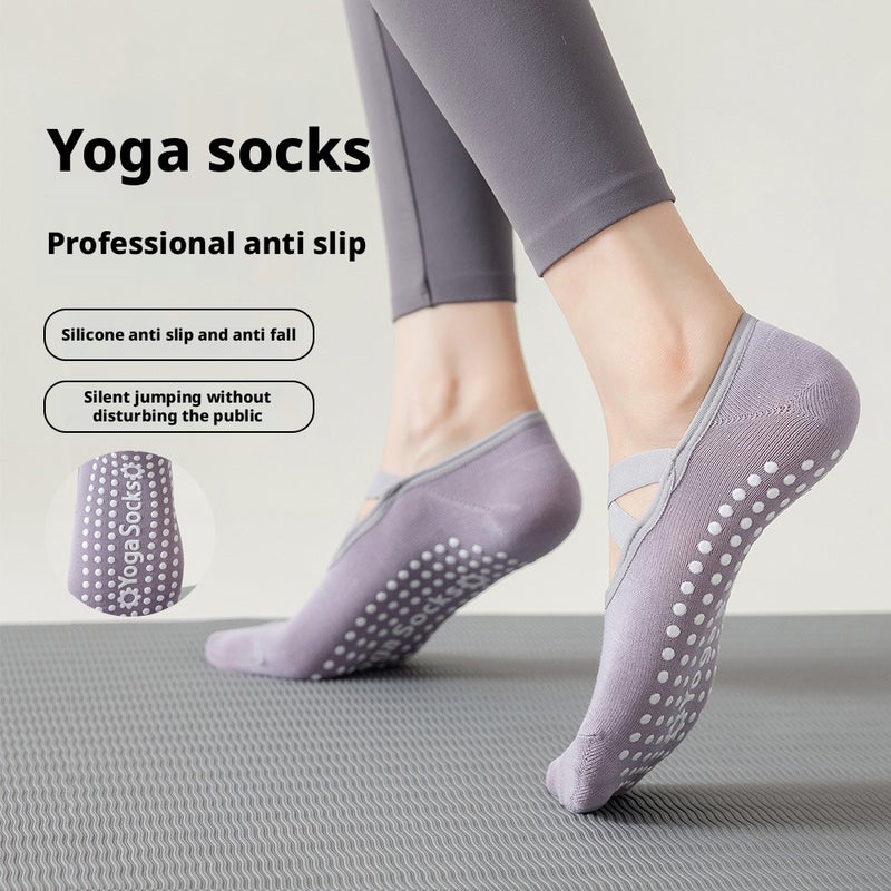 Women's Professional Yoga Socks with Non-Slip Silicone for Indoor Fitness and Pilates - Image 1