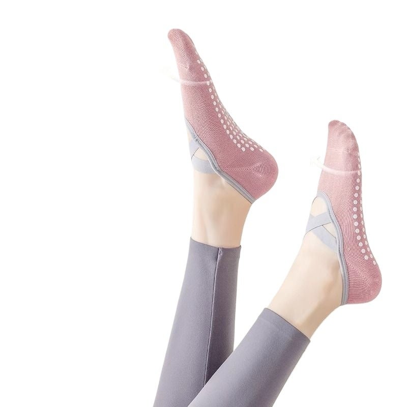 Women's Professional Yoga Socks with Non-Slip Silicone for Indoor Fitness and Pilates - Image 5