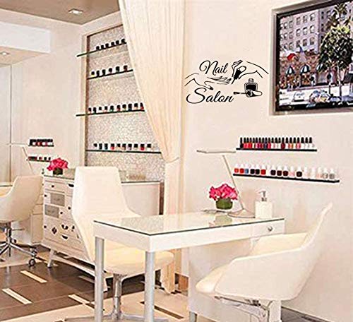 ADECALS Nail Salon Wall Sticker Removeable Quote Vinyl Wall Art Decals - Image 4
