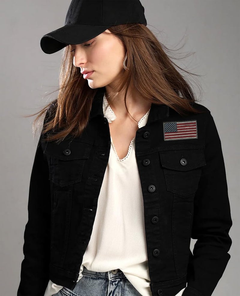 Generic American Flag (U.S) Applique Embroidered Sew-on Patch ; Size: 9cm x 4.7cm for Jackets, Bags, Caps, T-Shirts, Jeans, Outdoor Clothing (1 Piece). (Code: SBX-149)  - Image 4