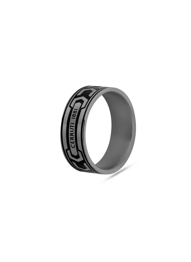 CERRUTI 1881 Bold Black Finger Ring For Men 60
