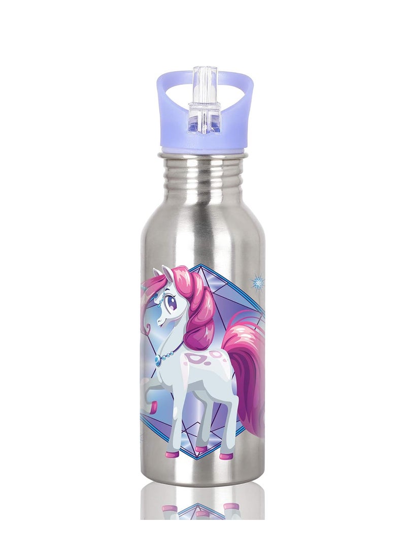 KnACK KNACK Unicorn Magic Bottles Stainless Steel Colour Changing Character 600 ml Twilight Sparkle  - Image 5