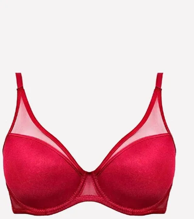 نورتيكس 1010 Women's Non-Supported Reduction Bra-Burgundy