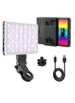 RGB Video Lights, Selfie Light, LED Camera Light 360° Full Color Portable Photography Lighting, 3 Color Temperatures, 24 Special Effects Modes for Selfie, for Phone, Laptop