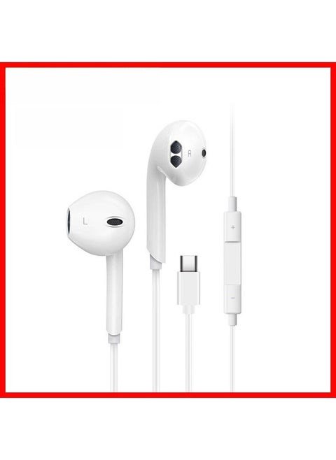 3.5mm In-Ear Wired Headphones for Apple Huawei Android (Bagged) K18 headset Type-C interface [copper ring speaker]]