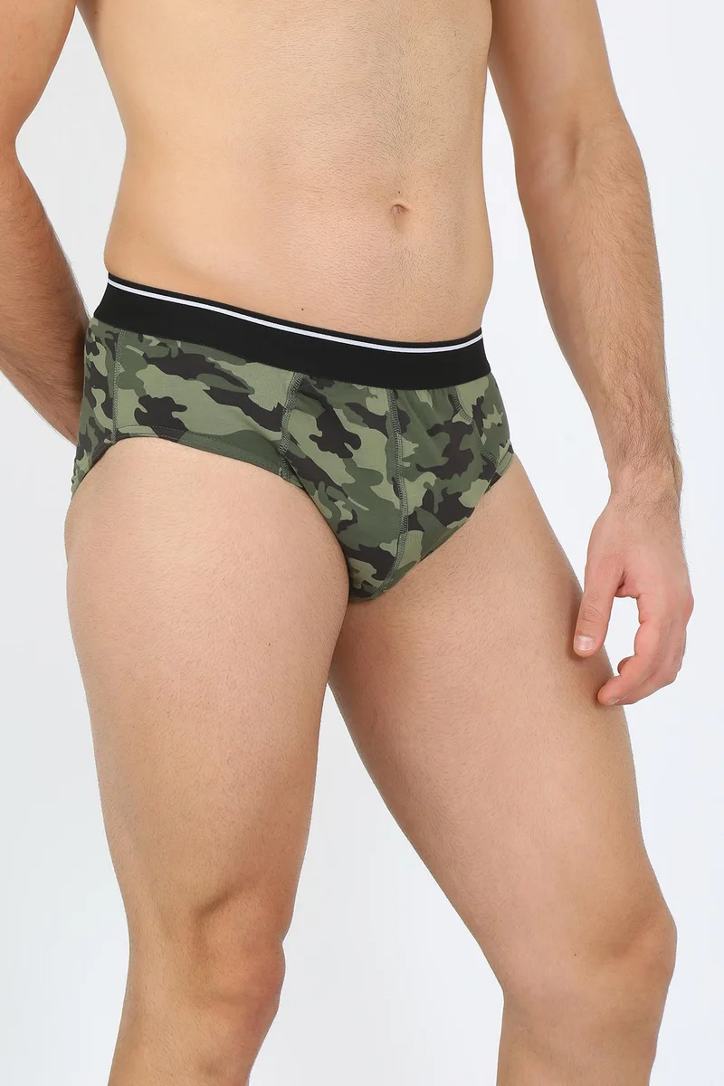 Akbeniz Men's Cotton 3-Patterned Lycra Slip 40121