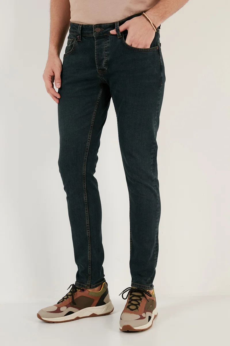 Buratti Cotton Normal Waist Slim Fit Skinny Jeans Men's Denim Trousers 1130J49NAPOLI