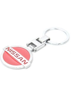 Generic Car Key Chain with Logo For Nissan,Car Keyring Auto Decoration Accessories - Red  - Image 1