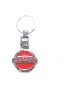 Generic Car Key Chain with Logo For Nissan,Car Keyring Auto Decoration Accessories - Red  - Image 3