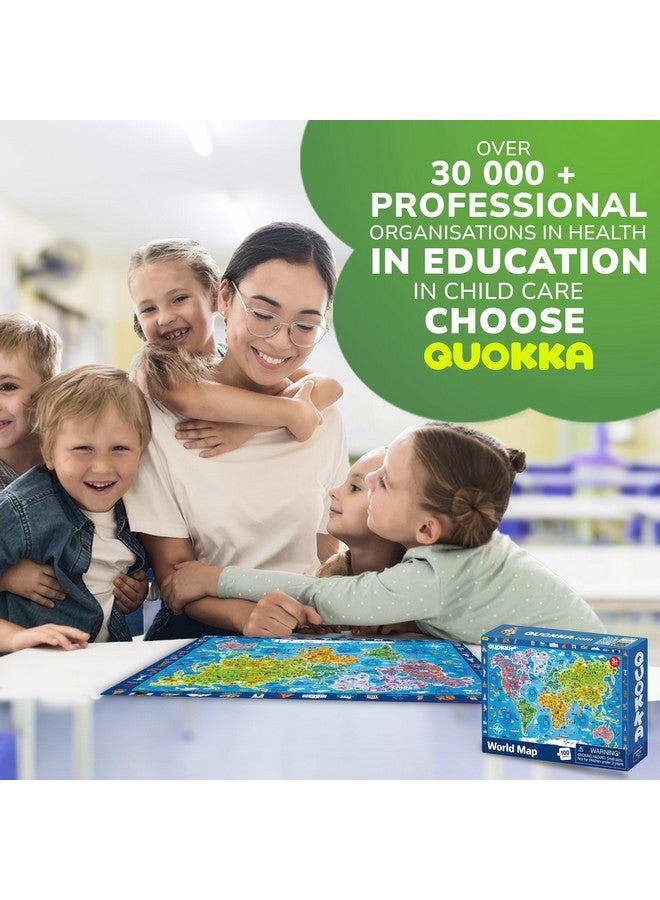 كوكا ألغاز QUOKKA من 100 قطعة للأطفال من سن 4 إلى 6 سنوات - مجموعة من 3 ألغاز أرضية للأطفال من سن 8 إلى 10 سنوات - ألعاب تعليمية عن خريطة العالم والفضاء من سن 5 إلى 7 سنوات - ألغاز تعليمية للولايات المتحدة للأطفال الصغار من سن 3 إلى 5 سنوات - Image 5