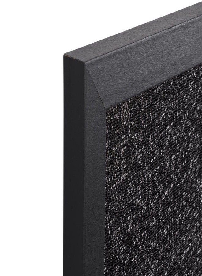 MasterVision Bulletin Board, 18" x 24", Dark Fabric Message Board, Black MDF Frame - Image 4