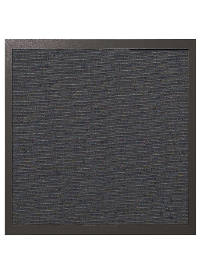 MasterVision Bulletin Board, 18" x 24", Dark Fabric Message Board, Black MDF Frame - Image 1