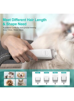 Neakasa P1 Pro Pet Grooming Kit & Vacuum Suction 99% Pet Hair,Professional Grooming Clippers 5 Proven Grooming Tools for Dogs Cats Other Animal  - Image 4