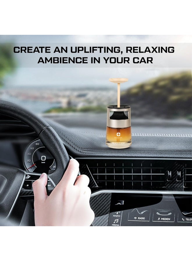 BLACK ODOR BO-40 Car Air Freshener 130ml, Premium Dashboard Fragrance, Long-lasting Refreshing Aroma for Cars, Homes & Offices, Leak-proof, Adjustable Intensity, Elegant Design (REF B-111) - Image 4
