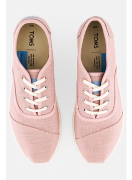 TOMS Women Cordones Lace Up Canvas Shoes, Heritage Pink  - Image 2