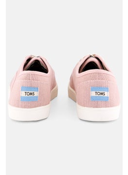 TOMS Women Cordones Lace Up Canvas Shoes, Heritage Pink  - Image 3