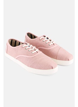 TOMS Women Cordones Lace Up Canvas Shoes, Heritage Pink  - Image 1