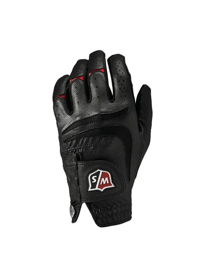 Wilson Staff Grip Plus Men's Black Golf Glove, Left Hand