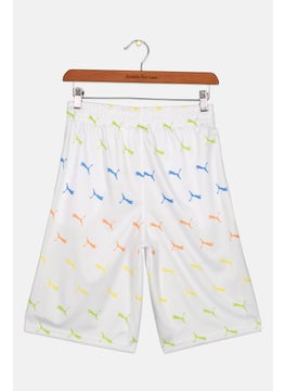 PUMA Kids Boy Sportswear Fit Training Short, White Combo  - Image 2
