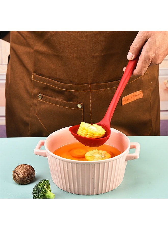 Silicone Spatula Soup Spoon 10-Piece Set Non-Stick Pan Silicone Spatula With Extended Handle Spatula Food grade Silicone Kitchenware - Image 4
