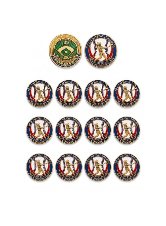Dickies Youth Baseball Champion Challenge Award Coin Medal, 12 Pack (First Place) - Image 1