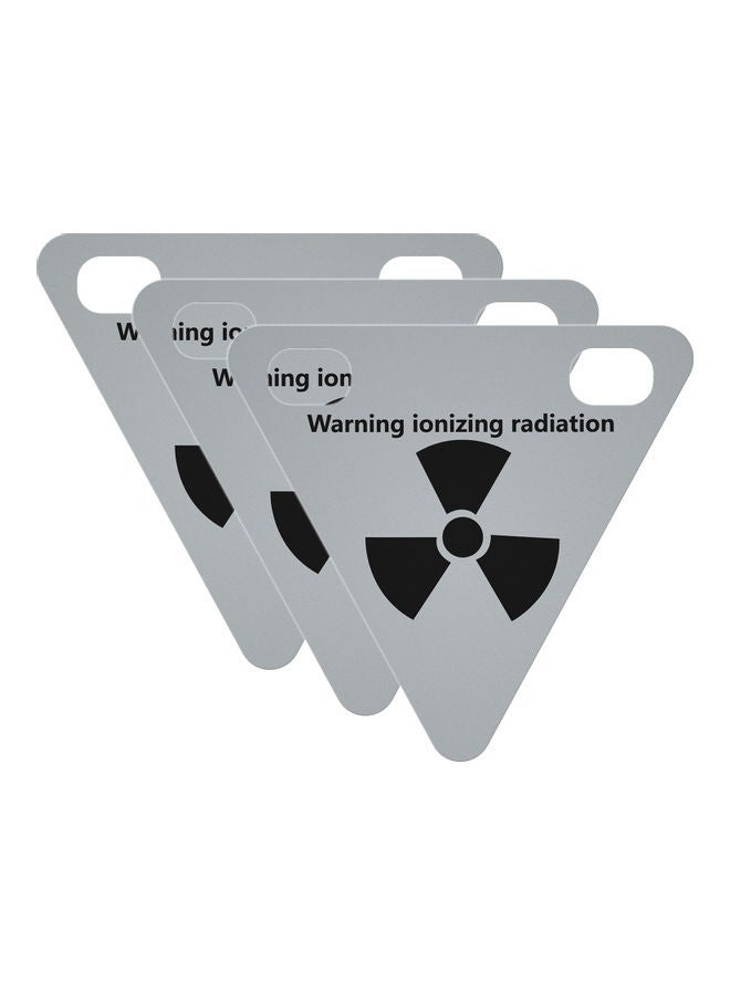 NIBEMINENT 3 Pack Cycling Reflective Sign Bicycle Warning Triangle Reflector Night Magnetic Stickers for Running Riding Outdoor Sports 6.7*1*6.3cm - Image 1