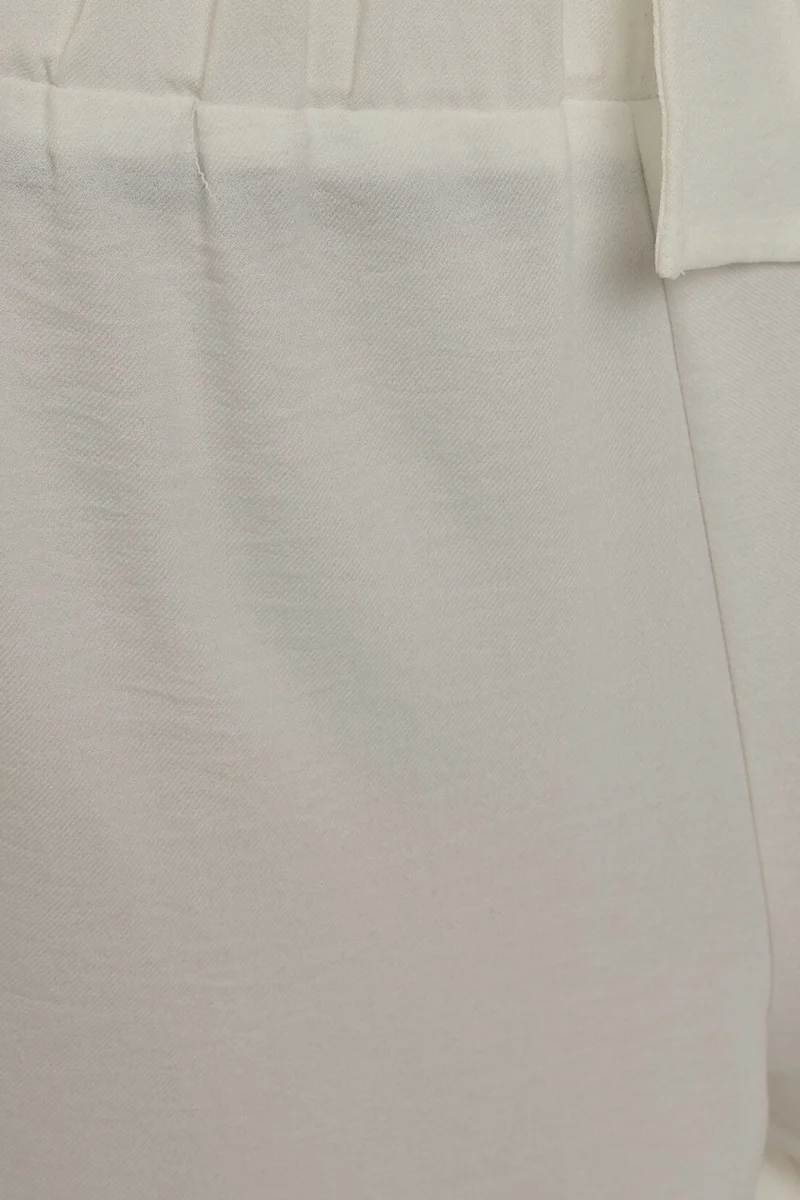 Hiccup White Wide Leg Relax Fit Pants for Women | Best Price UAE