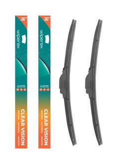Wiperex WiperEx Wiper Blades for Volkswagen Touareg 2008 2009 2010 2011 2012 2013 2014 2015 2016 26" + 26" All Weather, Uniform Wiping, Premium Rubber, Perfect Fit, Silent, Reduced Wind Lift (Set of 2)  - Image 1