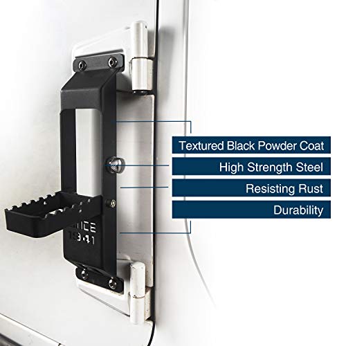 V8 GOD JK Wrangler Door Hinge Steps Foot Peg for Jeep Wrangler 2007-2018 JK & JKU- 1PC - Image 5