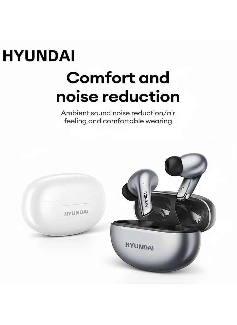 HYUNDAI - LP12.7 Earbuds Amazing Surround Sound Experience With Noise Cancellation, Perfect For Music And Sports! - Image 1
