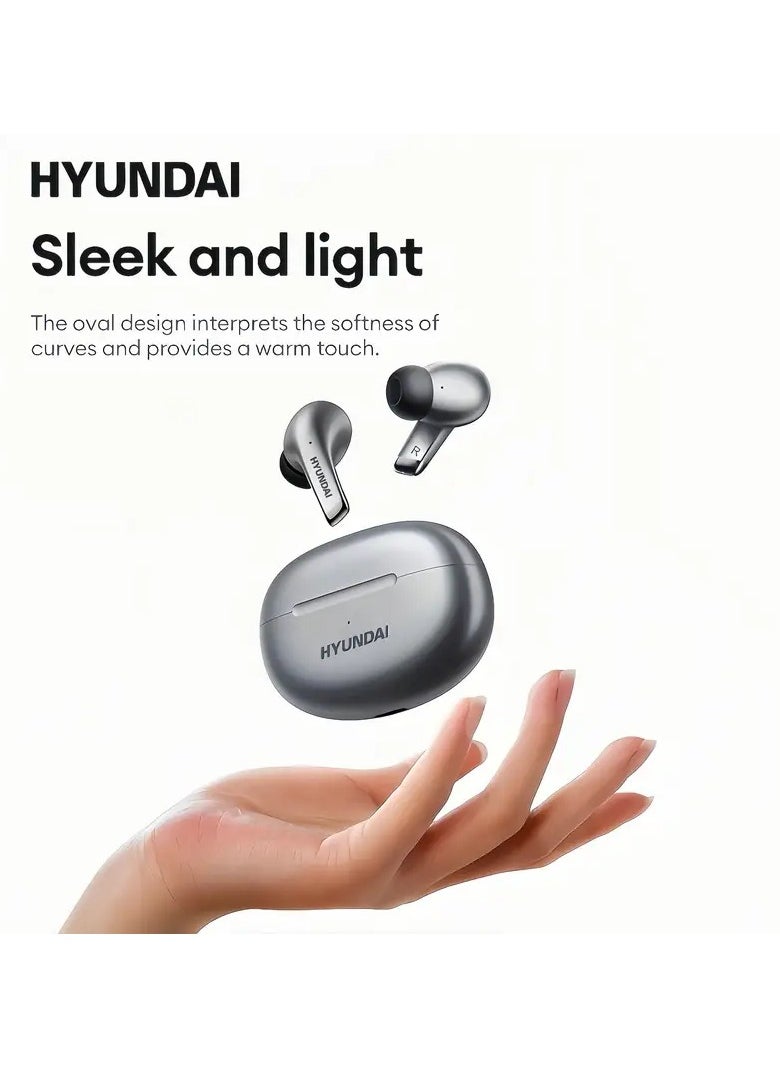 HYUNDAI - LP12.7 Earbuds Amazing Surround Sound Experience With Noise Cancellation, Perfect For Music And Sports! - Image 1